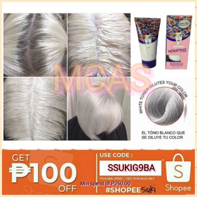 White Toner 180ml Ammonia And Peroxide Free Goodbye Brassyhair
