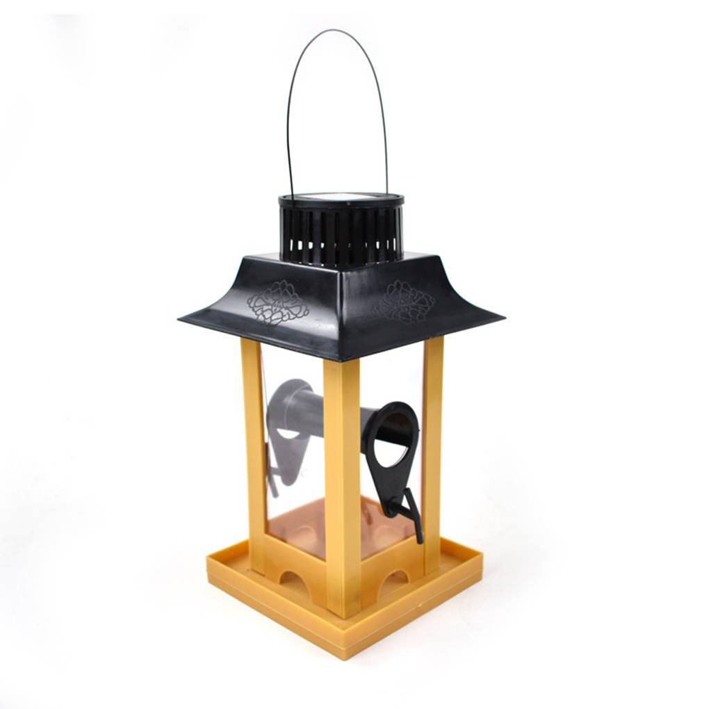 Eco Friendly Solar Energy Led Light Pvc Large Seeds Capacity Bird