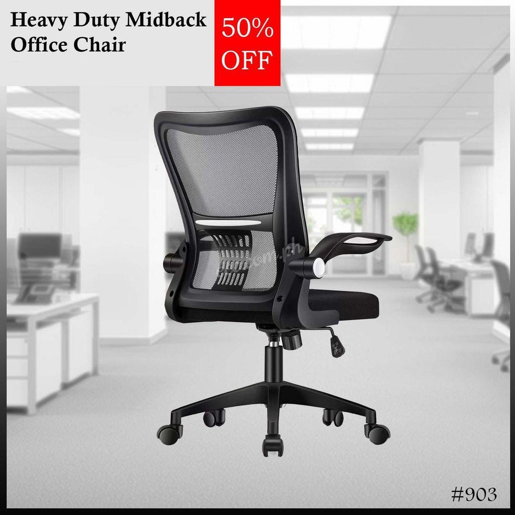 heavy duty mid back office chair
