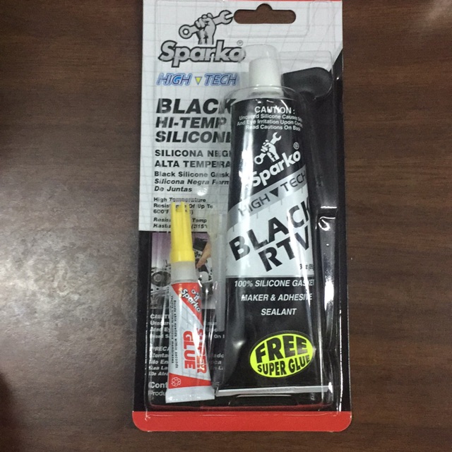 Sparko Silicone Rubber Gasket Maker HiTemp RTV Black Shopee Philippines