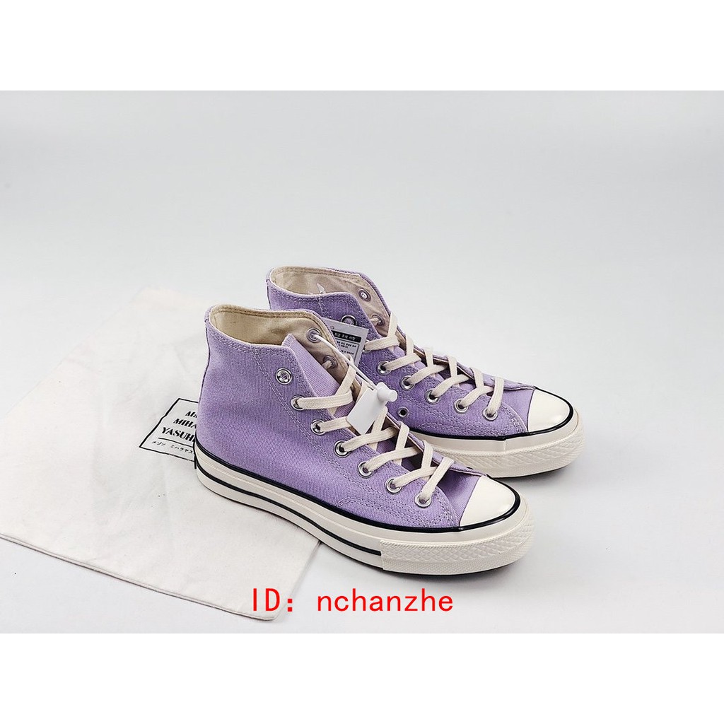 purple slip on converse