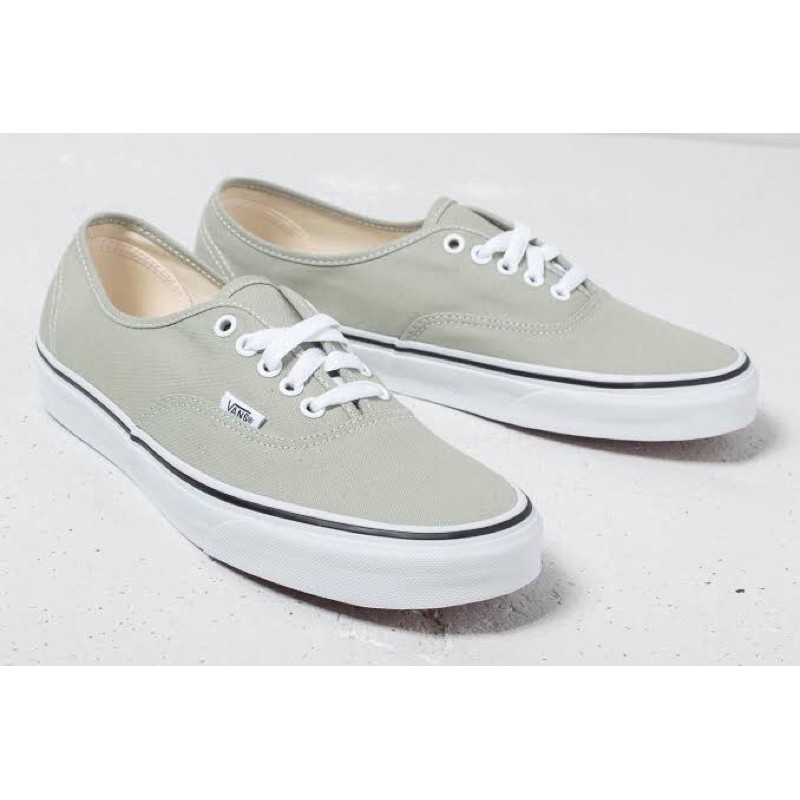 vans authentic desert sage true white