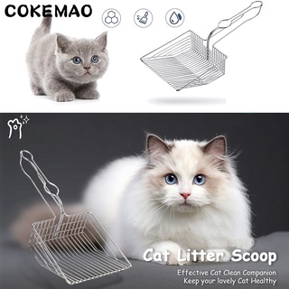 COKEMAO Cat Litter Scoop Large Kucing Stainless Steel Cat Toilet Scoop Pet Supplies #2