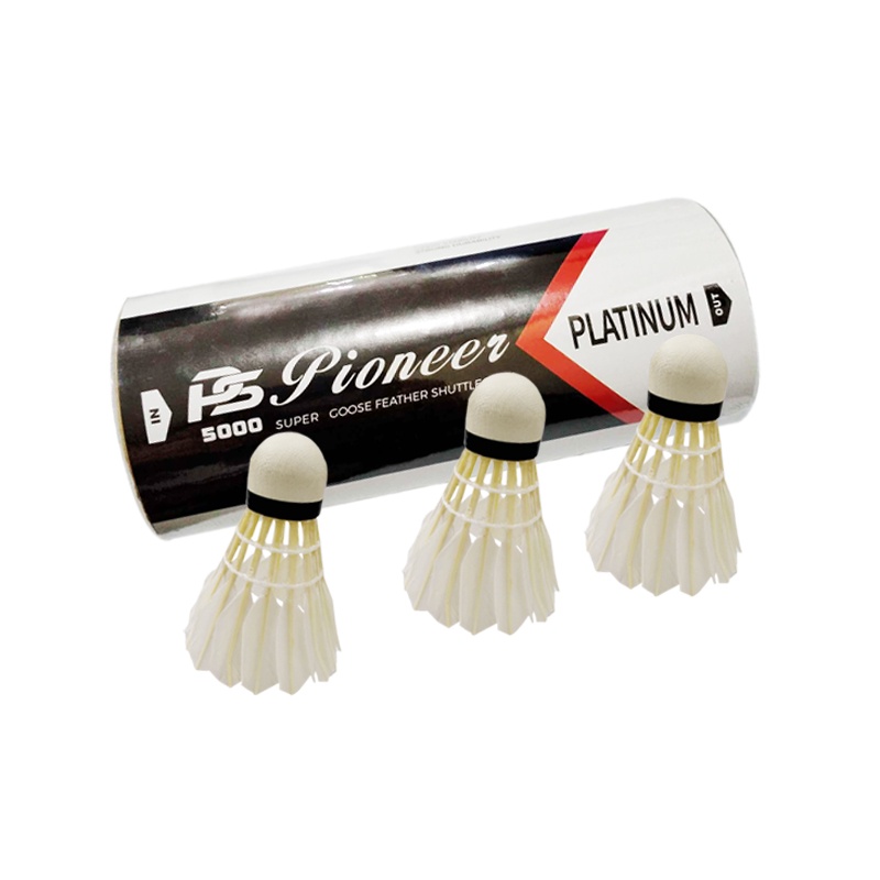 Pioneer Feather Shuttlecock Platinum 3pcs in a tube | Shopee Philippines