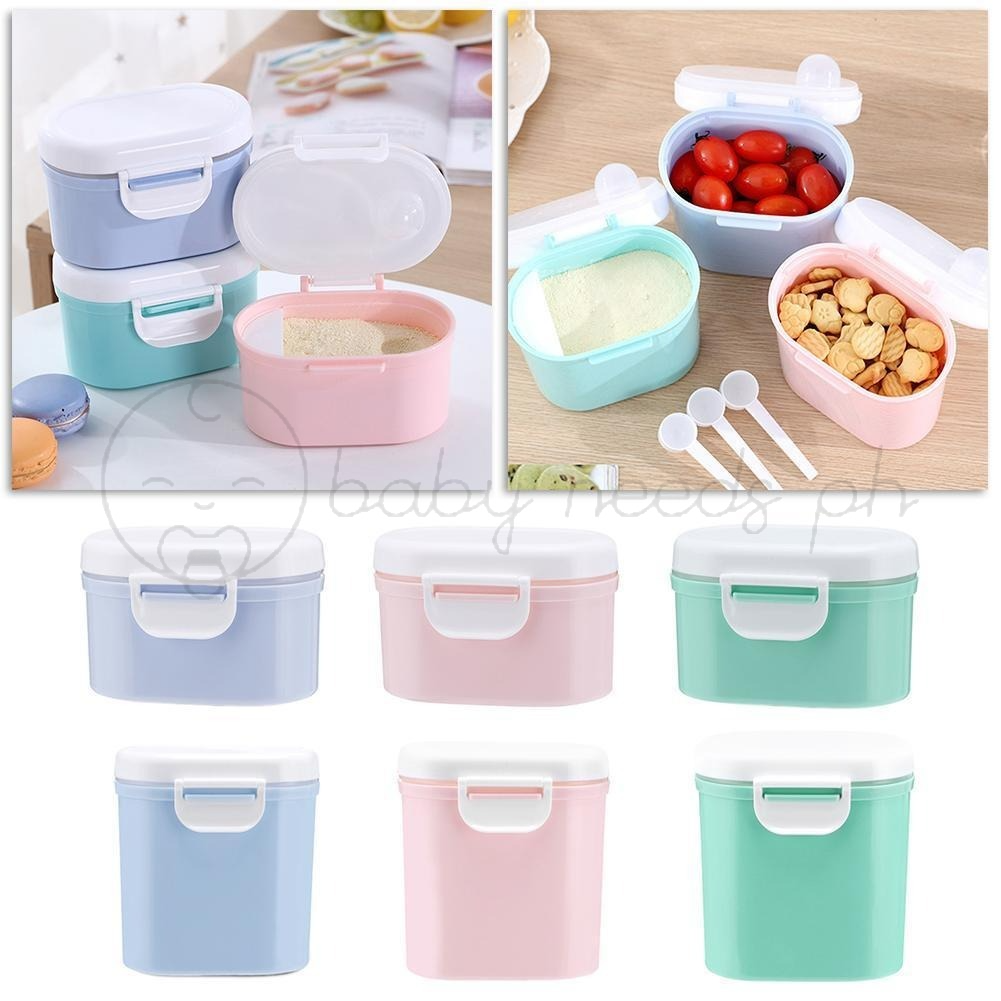 COD Baby Milk Powder Box Airtight Storage Portable Container Tank Baby