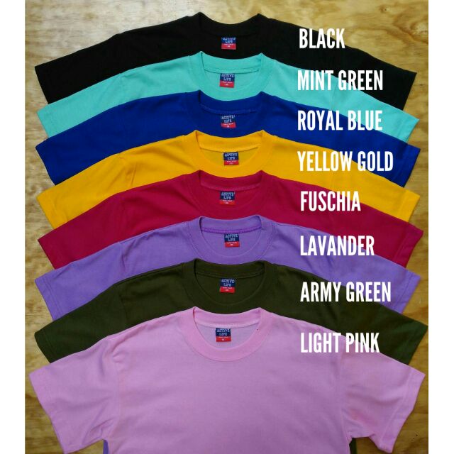 active life round neck plain shirts unisex xs to xxl shopee philippines active life round neck plain shirts unisex xs to xxl