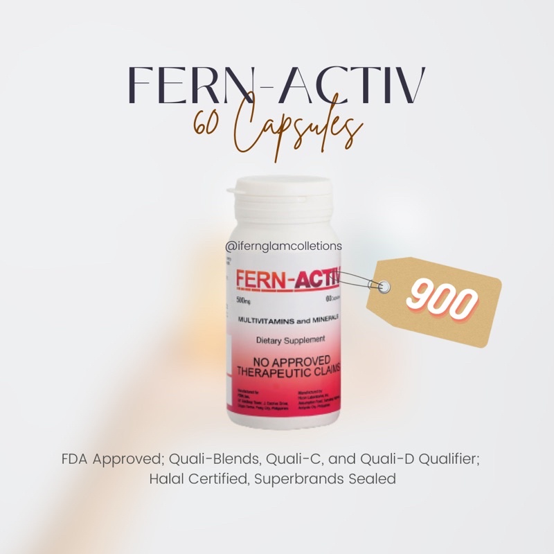 Fern Activ Dietary Supplement | AUTHENTIC | ON HAND