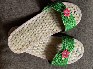 Abaca indoor slippers slip on slippers handicraft | Shopee Philippines