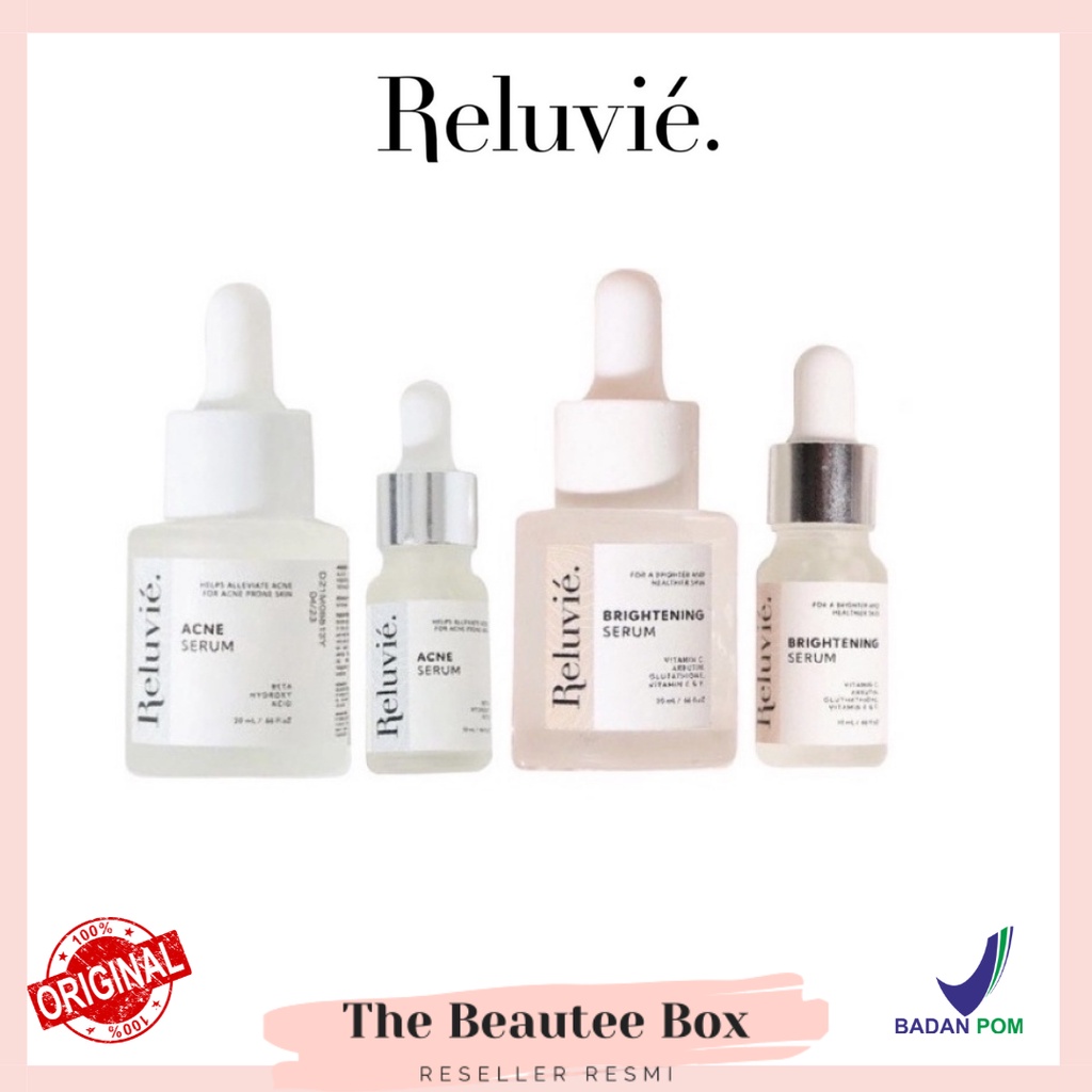 Reluvie Acne Serum // Brightening Serum (10ml / 20ml) | Shopee Philippines