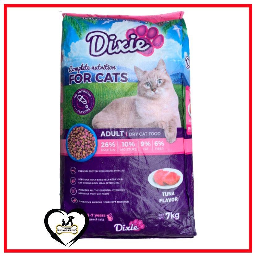 Dixie Cat Food For Adult Cat Tuna Flavor 7kg (sold Per Sack) 