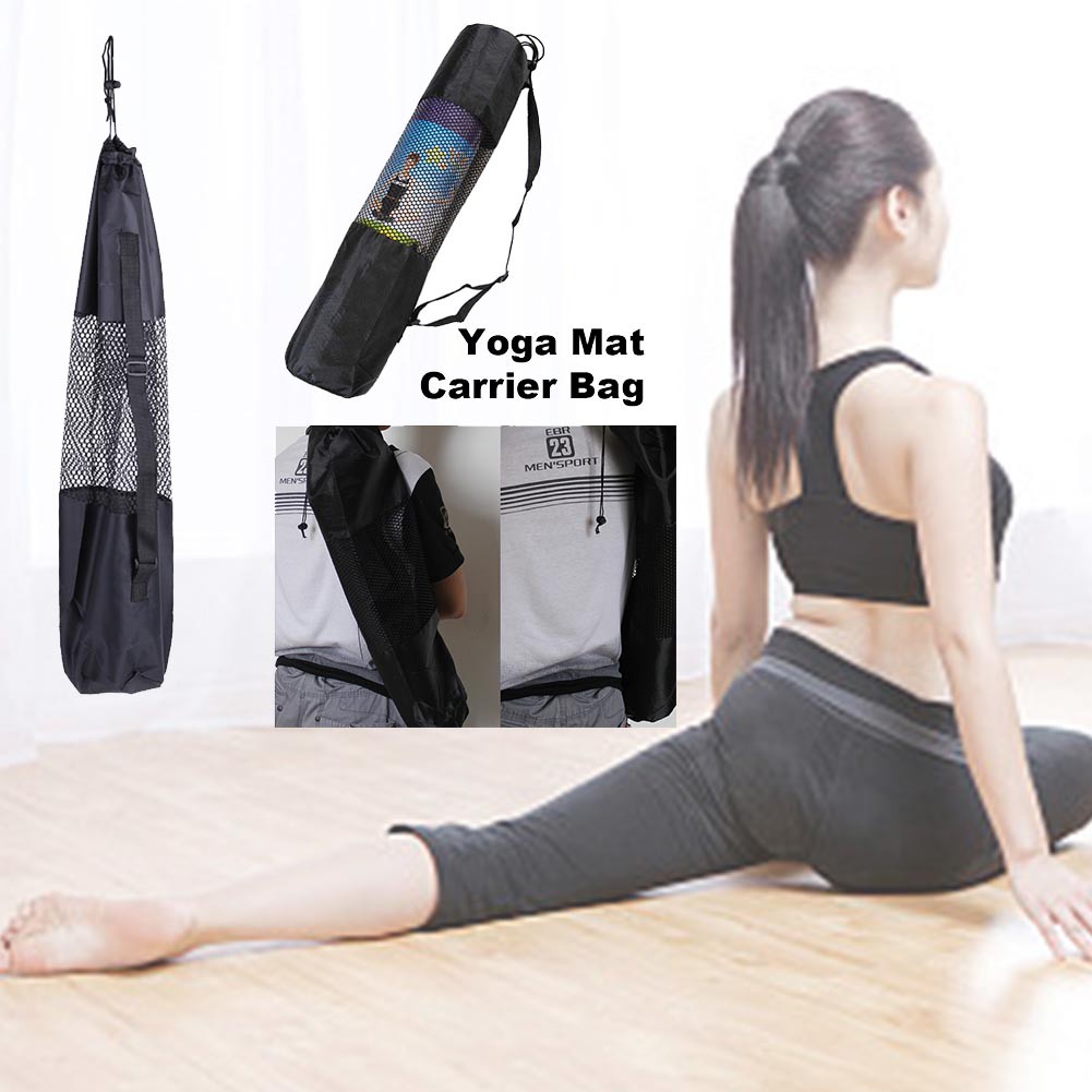 Fine Nylon Yoga Mat Bag Black Shopee Philippines