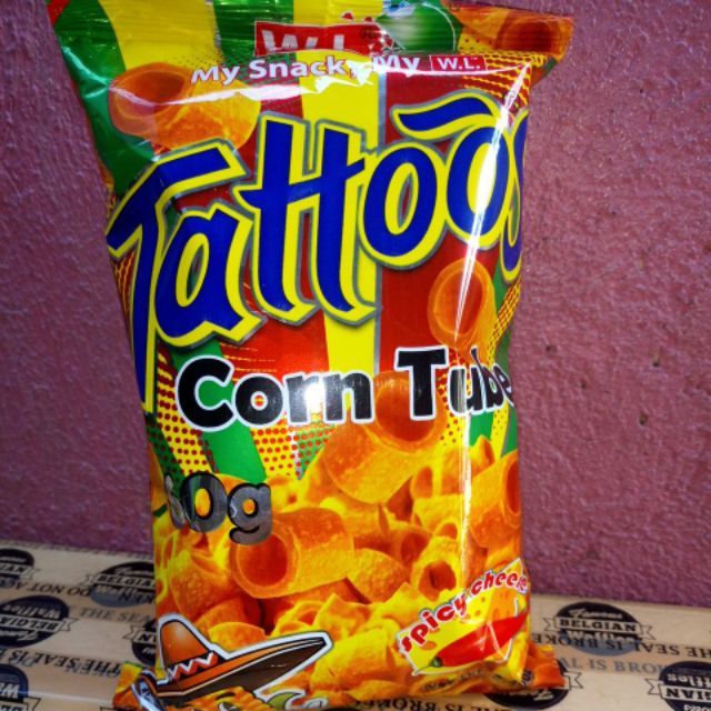 Tattoos Corn Tube Spicy Cheese Shopee Philippines