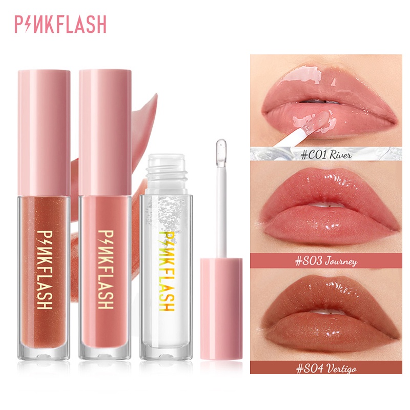 PINKFLASH Waterproof Lip Oil Moisturizing Repair Lip Care Lipstick 11