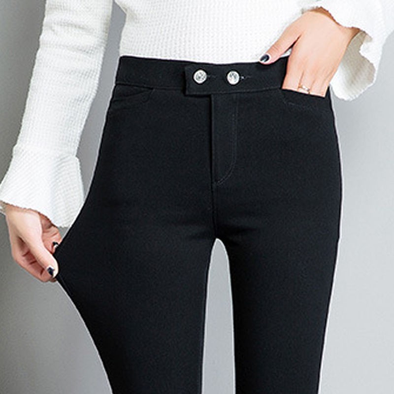 thin black trousers
