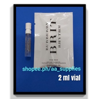 BURBERRY BRIT RHYTHM EAU DE TOILETTE 2ML VIAL (For Women)
