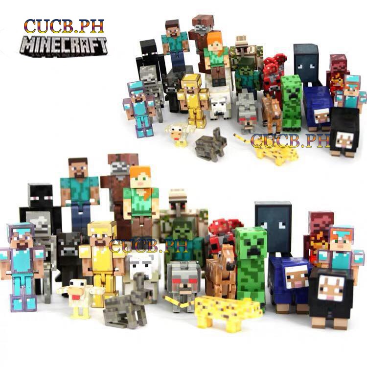 Minecraft model Minecraft blocks removable puppet doll | Shopee Philippines