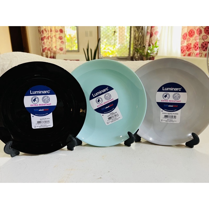 Luminarc Dessert Plates (19cm or 7.5 inches) Sold in 3pcs set Shopee