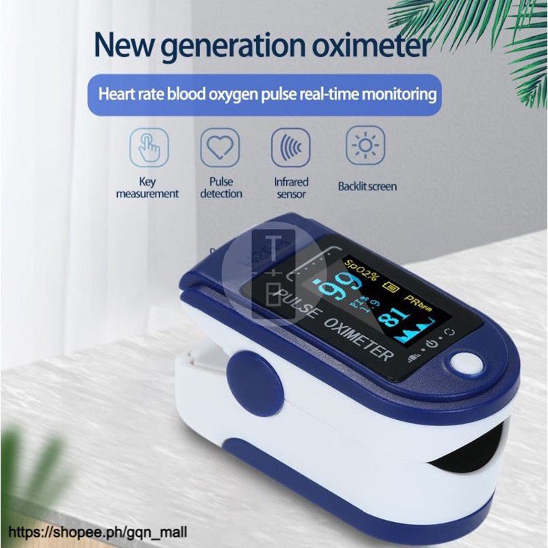 healthy Andowl Finger Pulse Oximeter Monitor Oxymeter Meter Clip Pulse