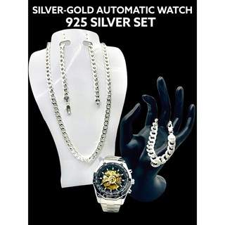 BMJ SILVER AUTOMATIC WATCH SET #2