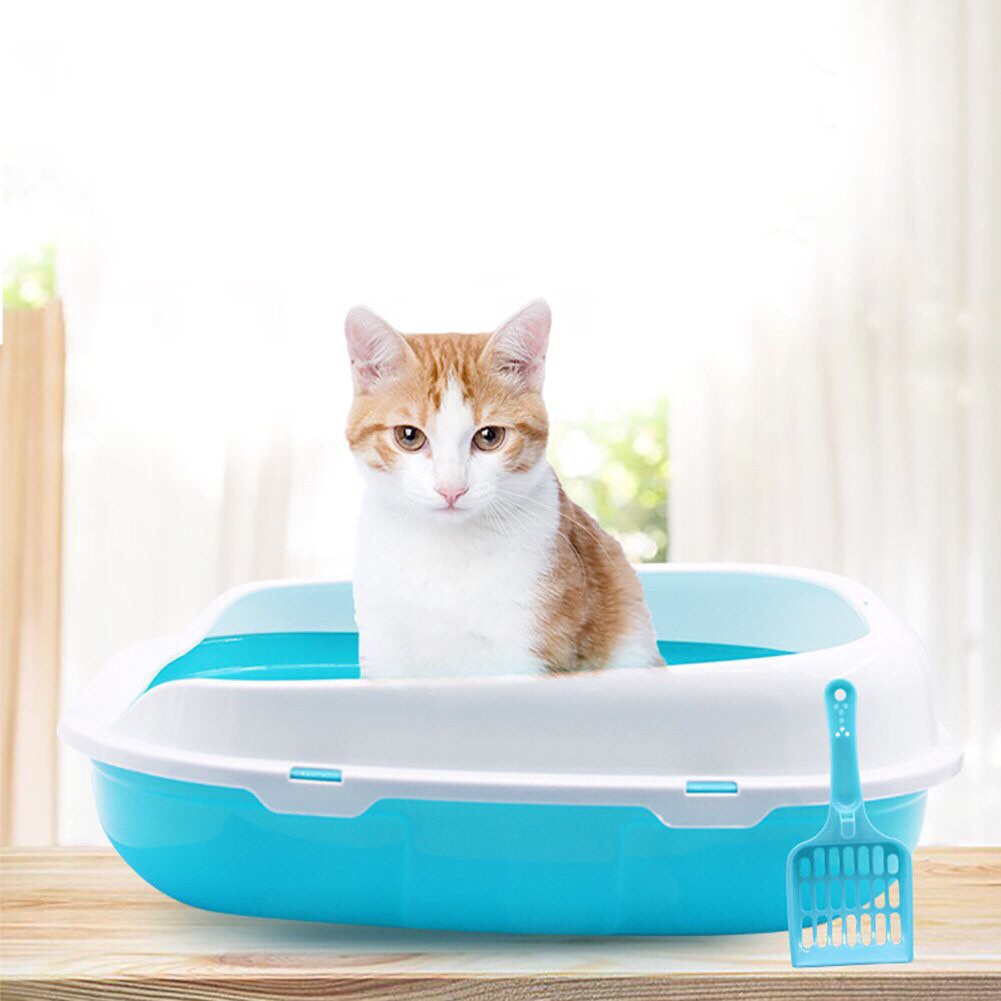 Pet Cat Tray Litter Box Potty Trainer Toilet Box 41 x 29 x 16 cm