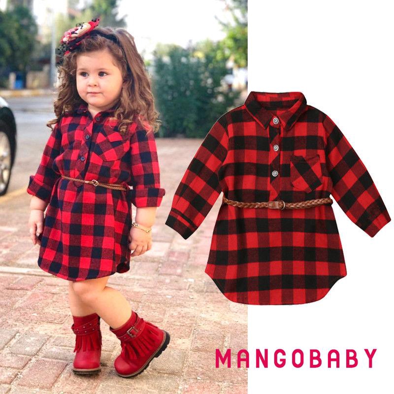 long plaid shirt dress