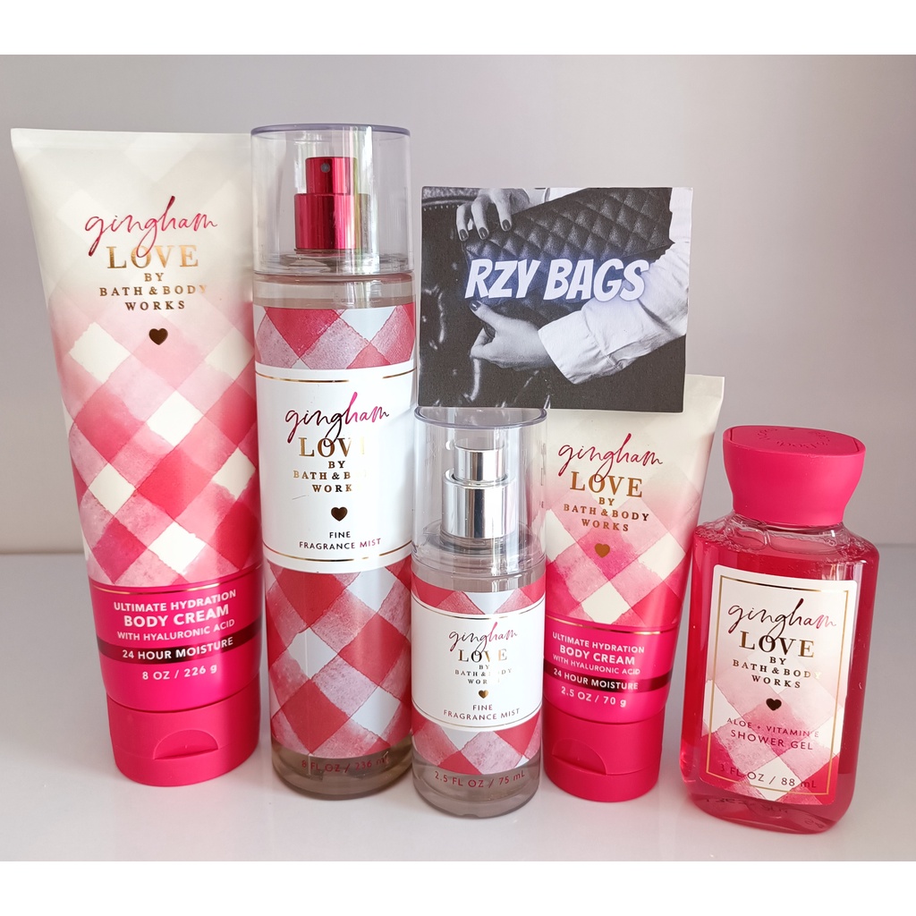 BBW Gingham Love Bath & Body Works Original from US | Shopee Philippines