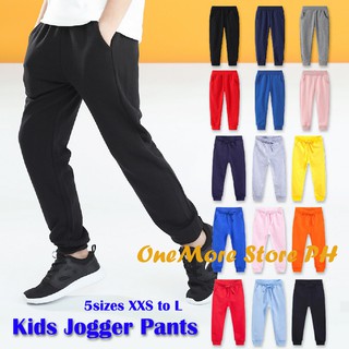 Best Gift Kids Unisex Plain Jogger Pants Fleece Sweat Pant Boys Joggers (0-8 yrs) Part#1