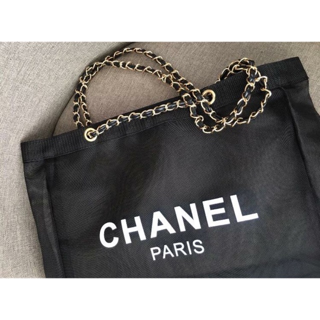 chanel mesh tote bag