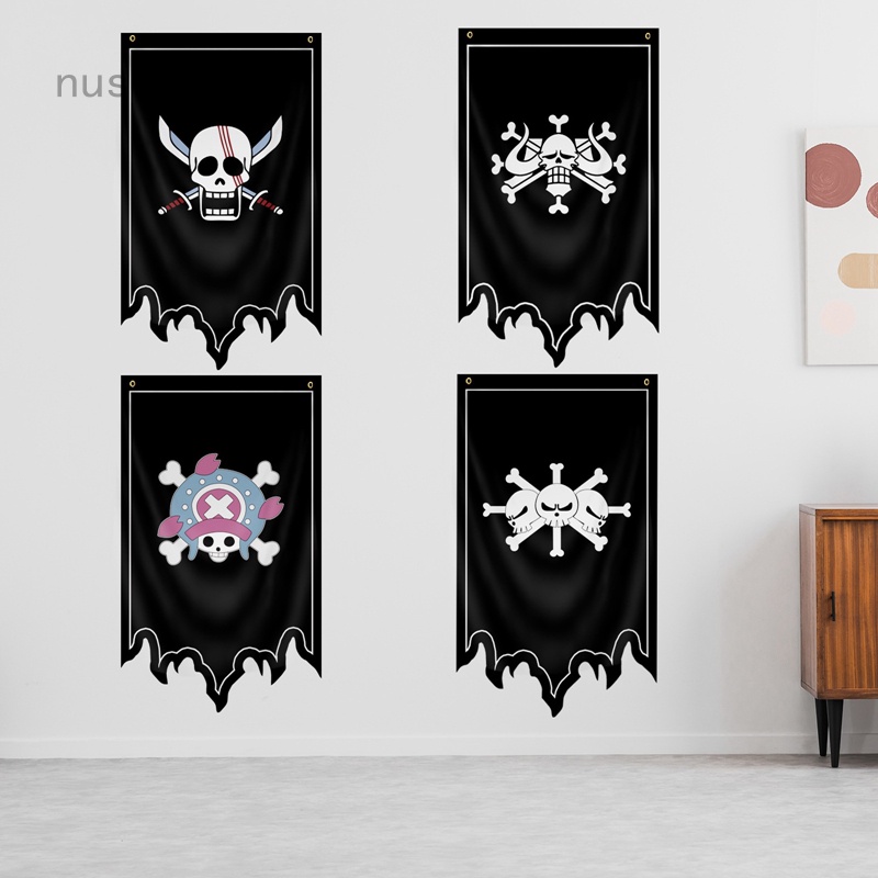 nuserw One Piece Straw Hat Pirate Flag Monkey D Luffy Banner Flags ...