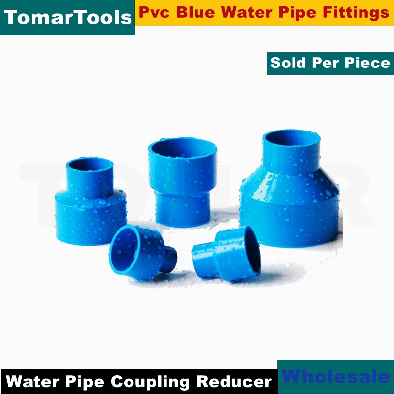 Pvc Blue Water Pipe Fittings Coupling Reducer 3/4 x 1/2 , 1 x 3/4
