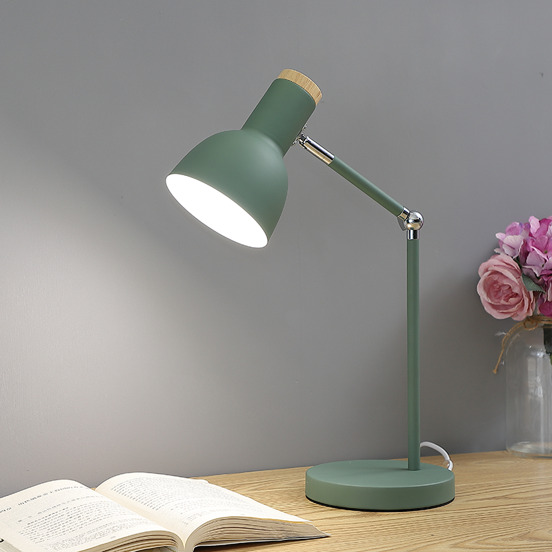 Desk Lamp Macaron Table Lamp With Metal Lampshade Reading Lamp Bedside Lamp Bedroom Nightstand Lamp Office Table Desk Light Three Lighting Modes Shopee Philippines