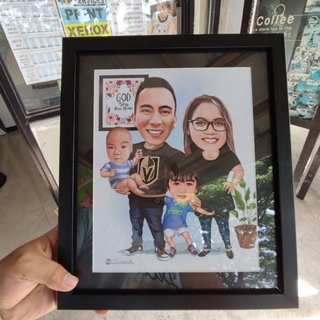 CARICATURE FAMILY with 8R PHOTO FRAME INCLUDED⭐⭐⭐⭐⭐ #2
