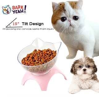 Pet Bowl Dog Feeding Bowl Raised Stand Transparent Bowl Pet Food Water Feeder Bowl for Cats and Dog