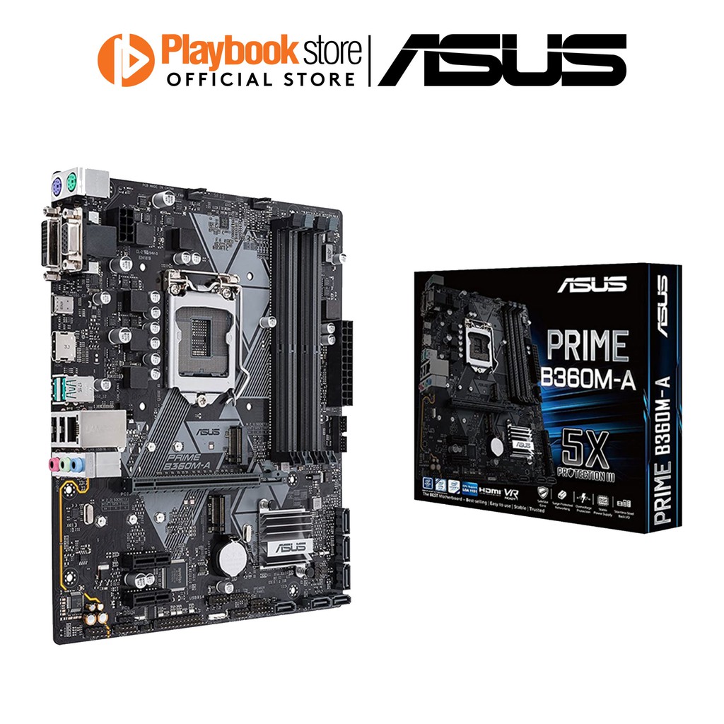 Asus prime b365ma intel lga1151, ddr4 2666mhz, matx motherboard with