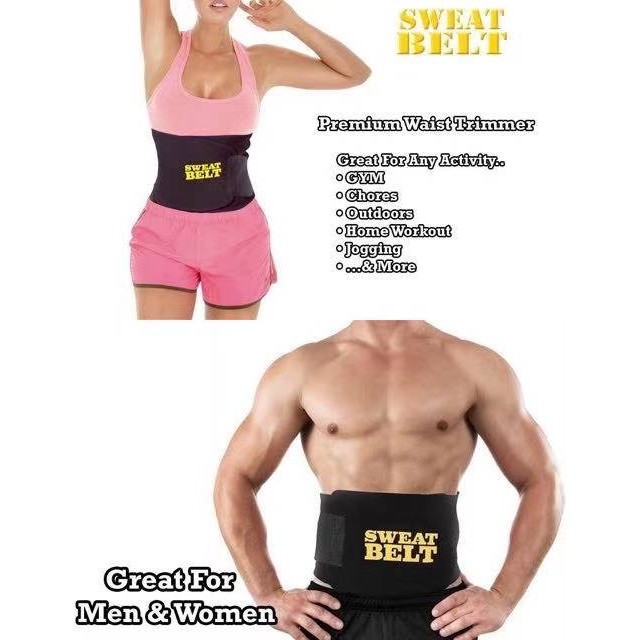 ENC ADJUSTABLE Sweat Belt Fats Waist Trimmer Slimming Sweat Belt Fat