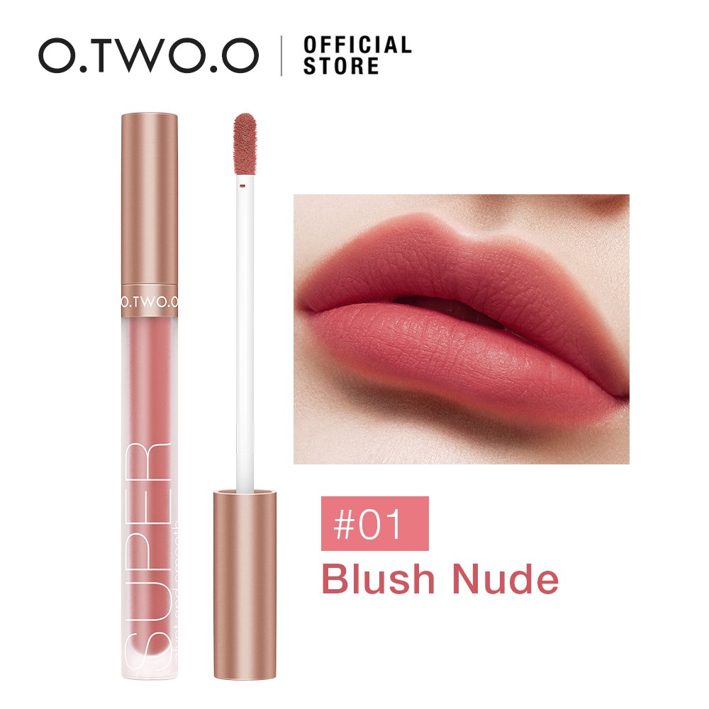 O.TWO.O. Velvet Matte Lip Glaze Lip Makeup Liquid Lipstick Long-Lasting ...