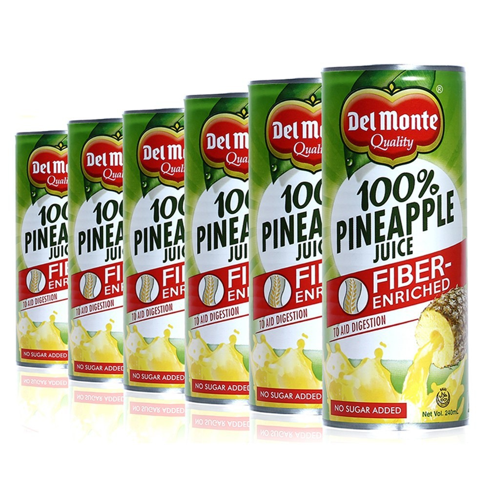 Del Monte Pineapple Juice in can 240mL (6 CANS) Shopee Philippines