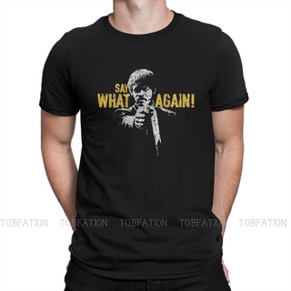 Pulp Fiction Movie Say What Again! - Jules Winnfield T Shirt Classic Punk High Quality Tshirt Oversized Crewneck Men Clothes #1