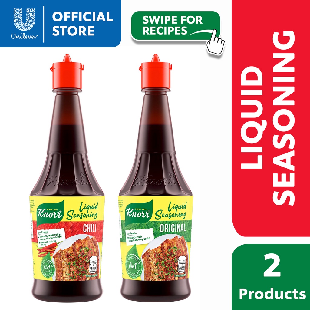 Knorr Liquid Seasoning Sampler Pack Original 250ml and Chili Seasoning 250ml Shopee Philippines