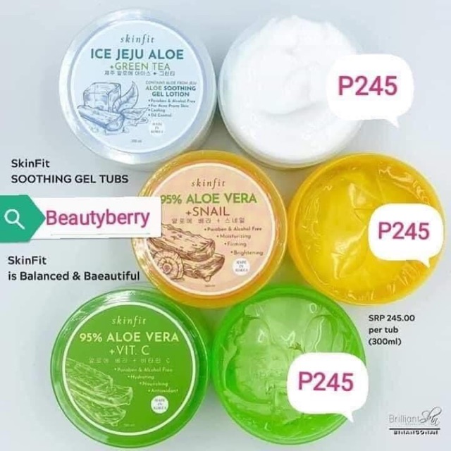 Brilliant SkinFit Soothing Face and Body Soothing Gel 300g Shopee