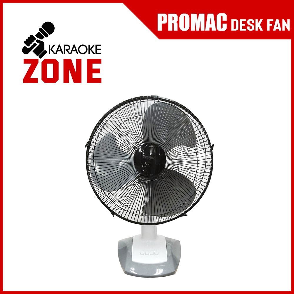 Promac 16 Inch Desk Fan White Gray Shopee Philippines