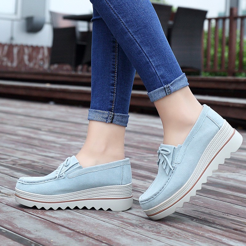 platform slip on loafers