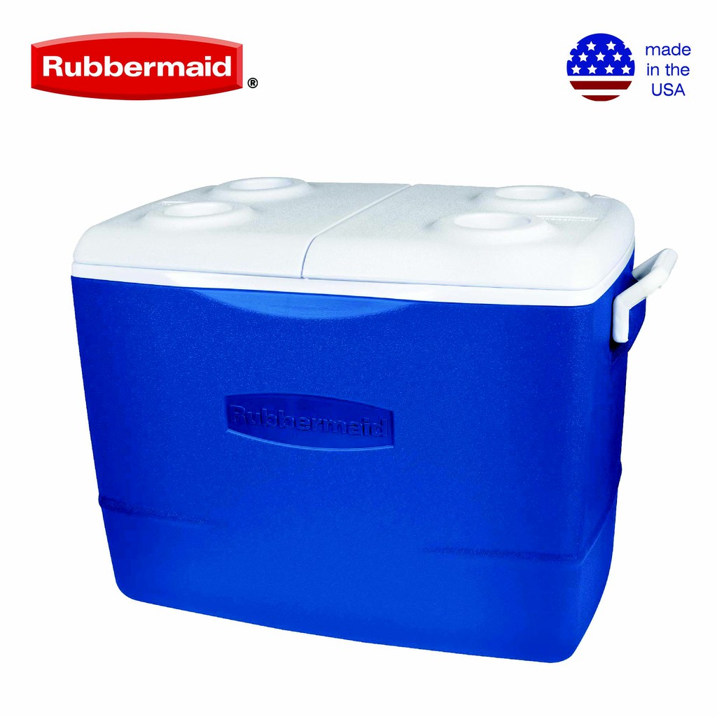 rubbermaid 50 qt wheeled cooler