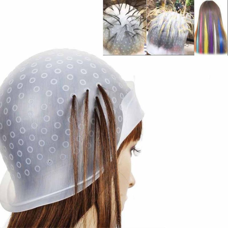 Highlighting Cap Rubber Frosting Cap with Hook Hair Accessories(Random