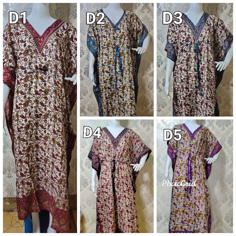 batik long frock design