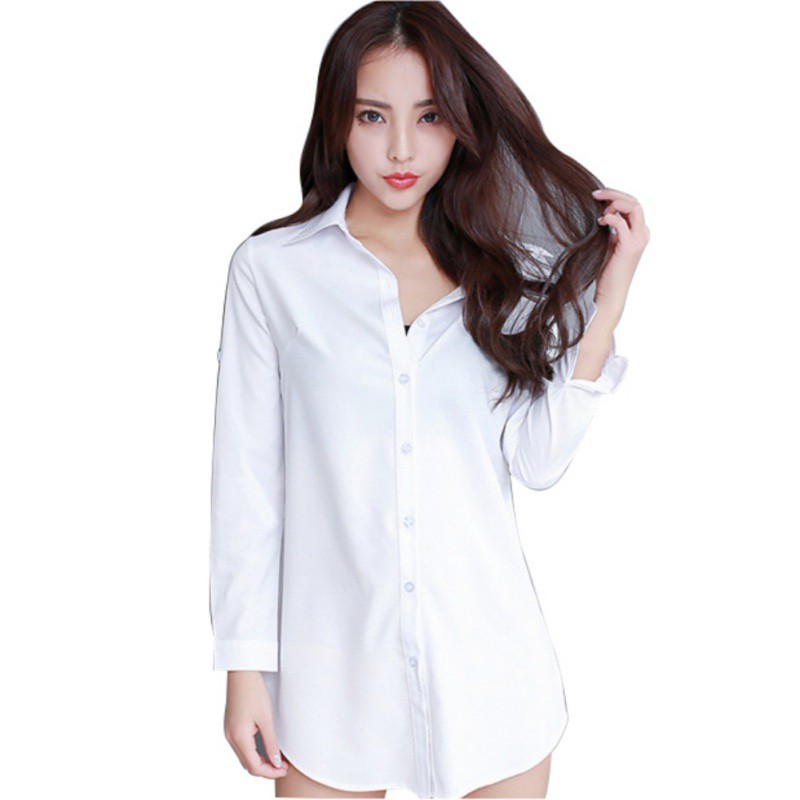 womens white dress shirt plus size