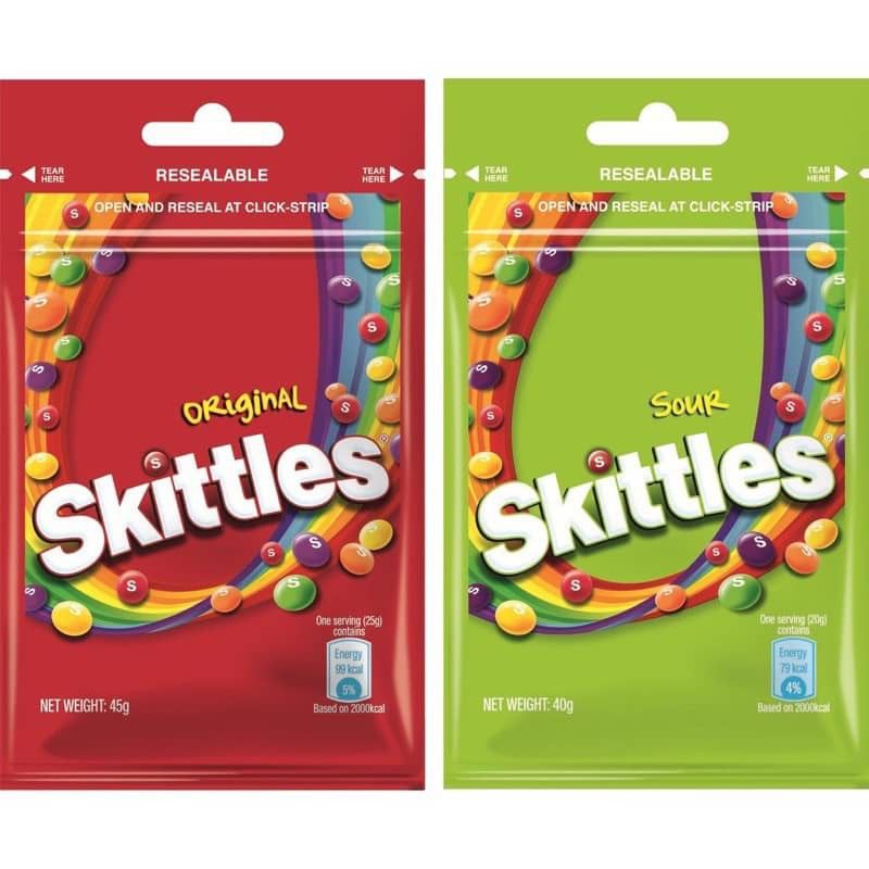 Skittles Fruit Flavour Jelly Bean Ori 45g/Sour 40g Shopee Philippines