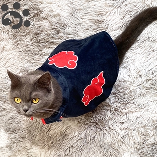 Cosplay Naruto Akatsuki Cat Costumes for Cats Funny Plush Cute Cats