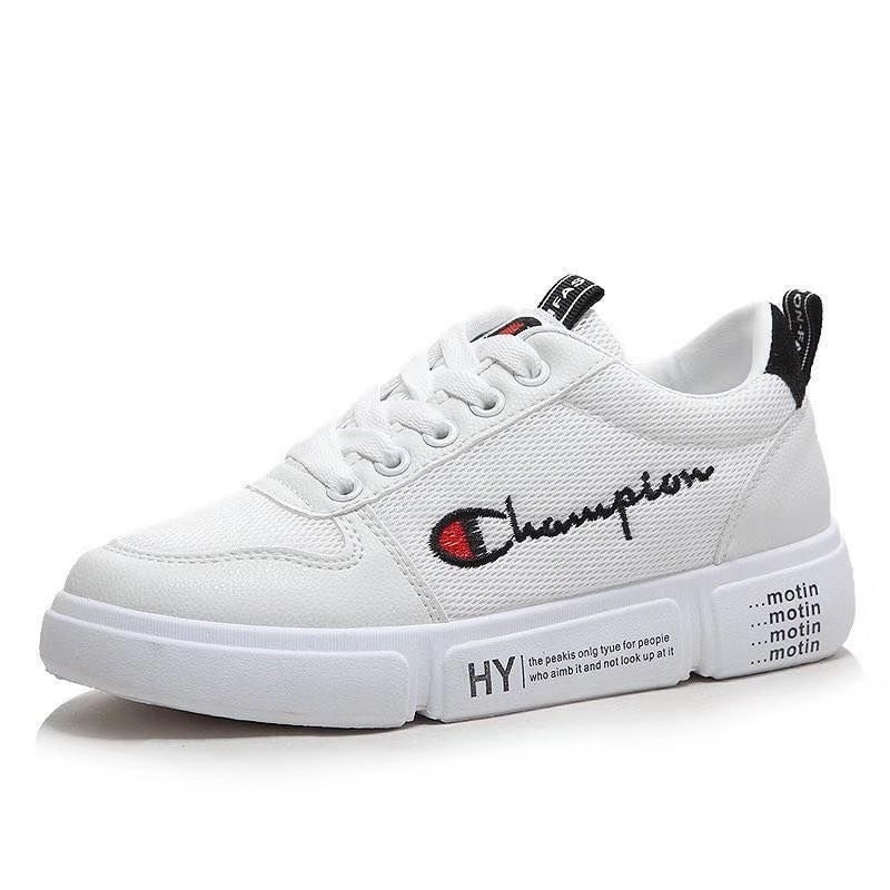 champion white rubber shoes