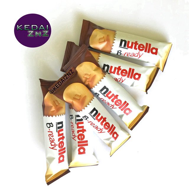 Chocolate Nutella FERRERO B-ready Wafer Filled With Hazelnut Spread ...